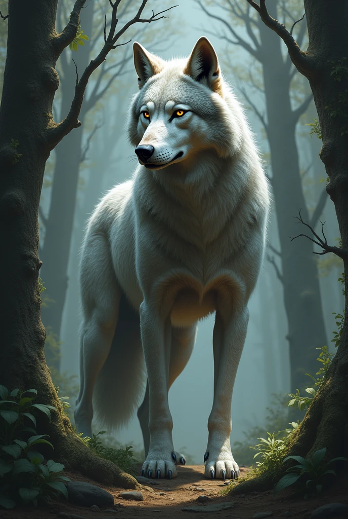Wolf and man highbrid 
