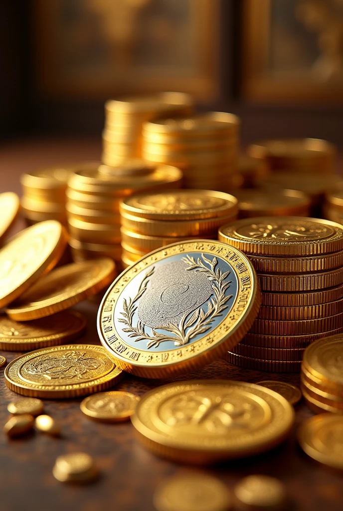 Wealth  gold and silver and rupiya