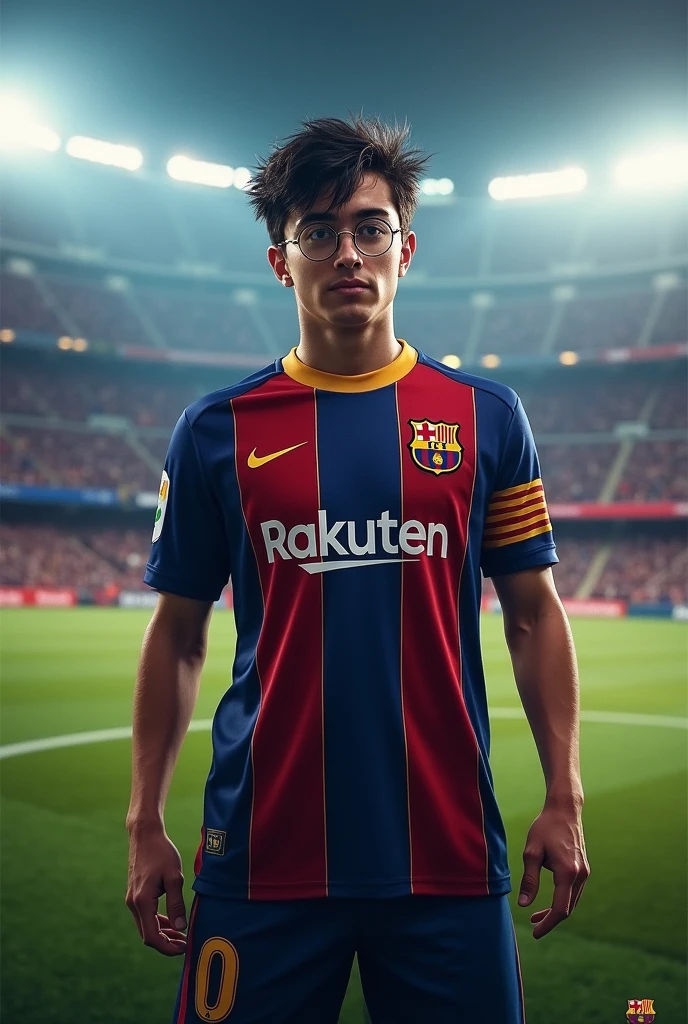i want harry potter with futbol club barcelona jersey