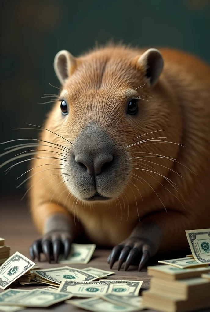 Cabybara is trading not real money. He is so serious