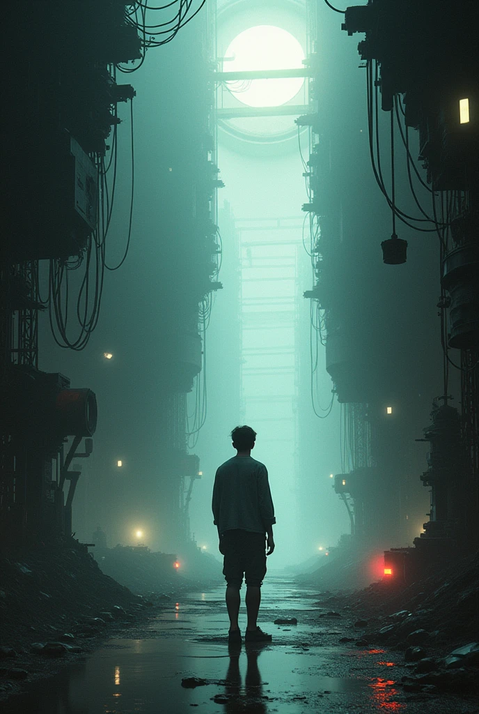 dark difficult mechanical beautiful Bright light Young people Nostalgia Warmth complicated melancholy evening Life after death and this world What I've Lost、male、Rear view