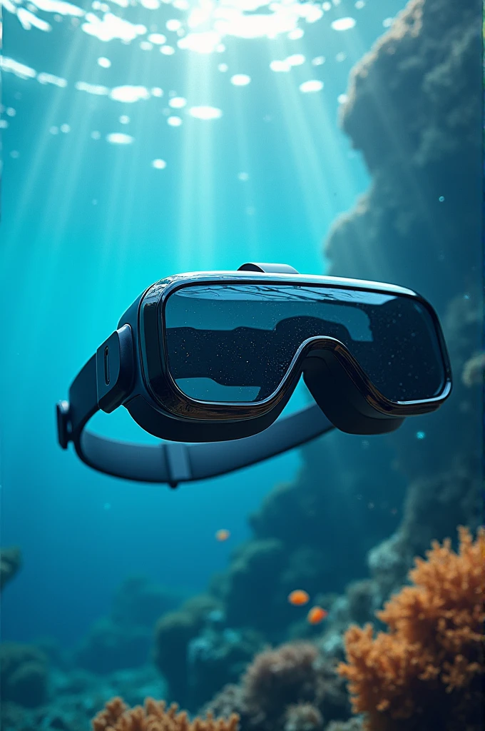 Aquatic virtual reality glasses