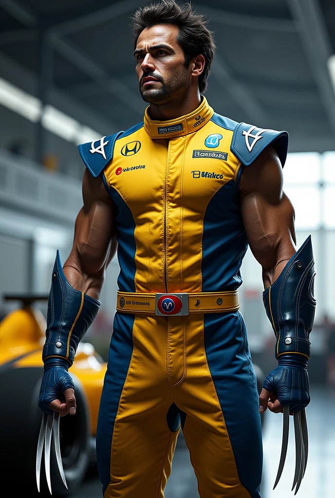 Make Fernando Alonso in Wolverine's suit