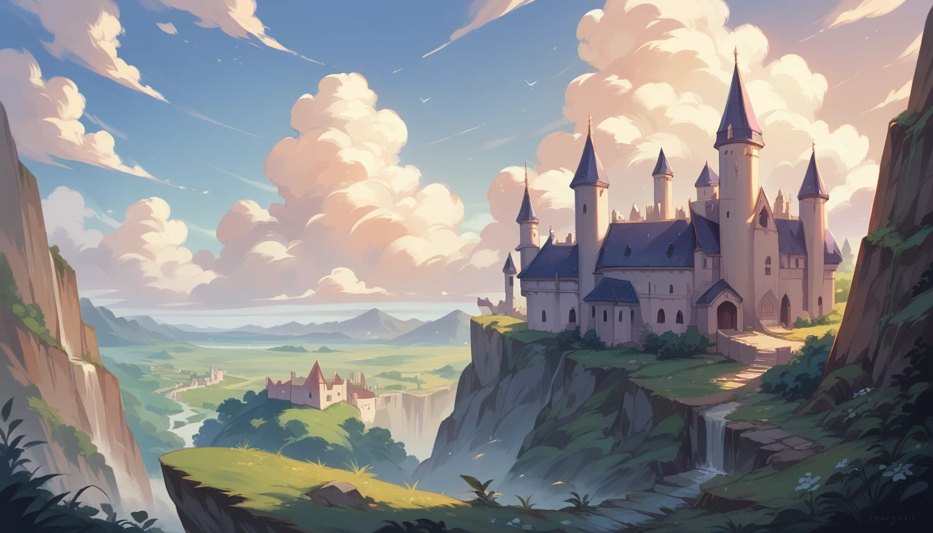 Laputa: Castle in the Sky,Beautiful sight,Beautiful scenery
