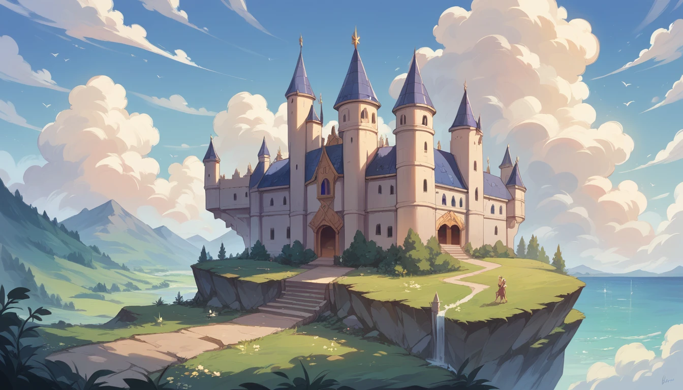 Laputa: Castle in the Sky,Beautiful sight,Beautiful scenery