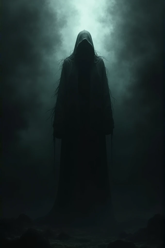 A dark person coming out of a dark person