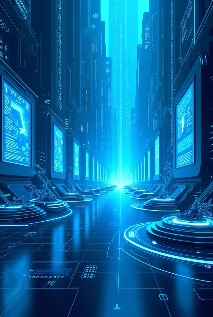 Blue technology background