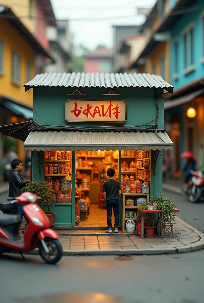 Miniature, Convenience Store, Indonesia Street, 