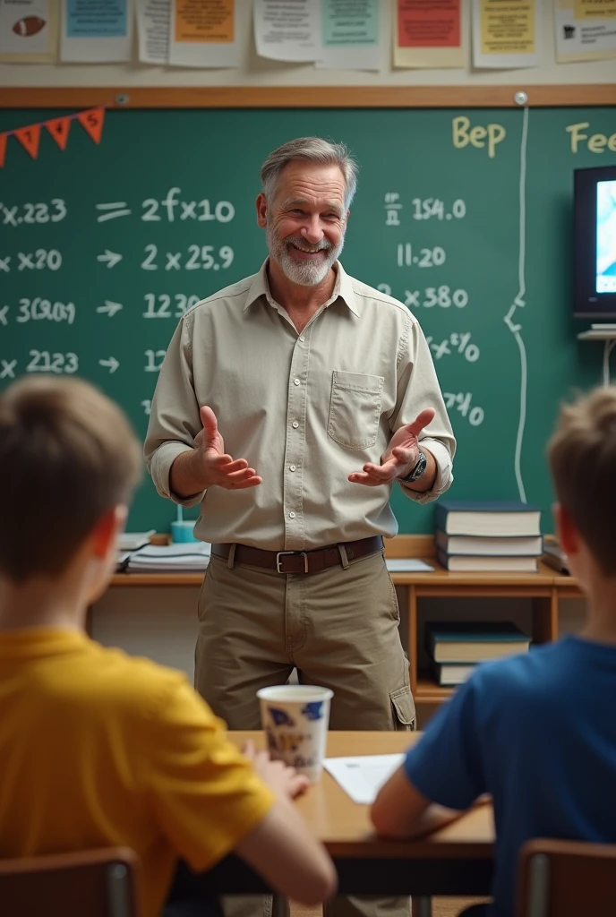 A math teacher who loves football