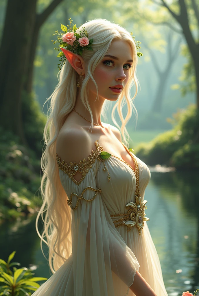 Princess elf from forest village 