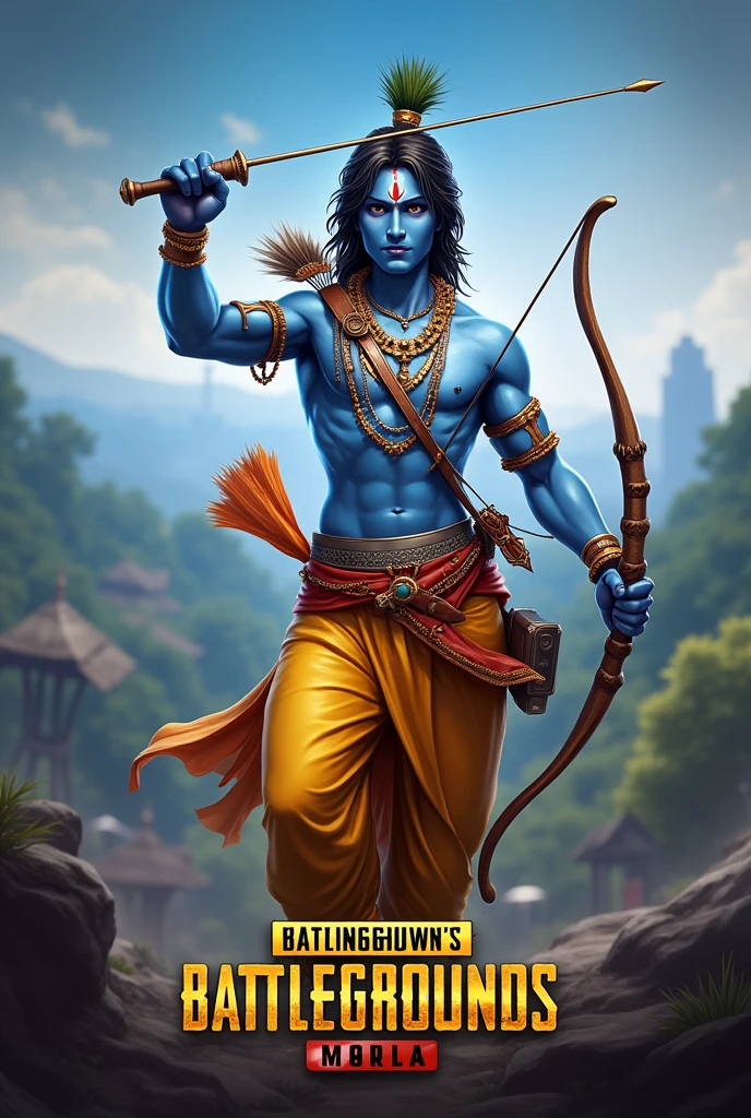 i need youtube thunmbil about pubg mobile game with lord krishna 