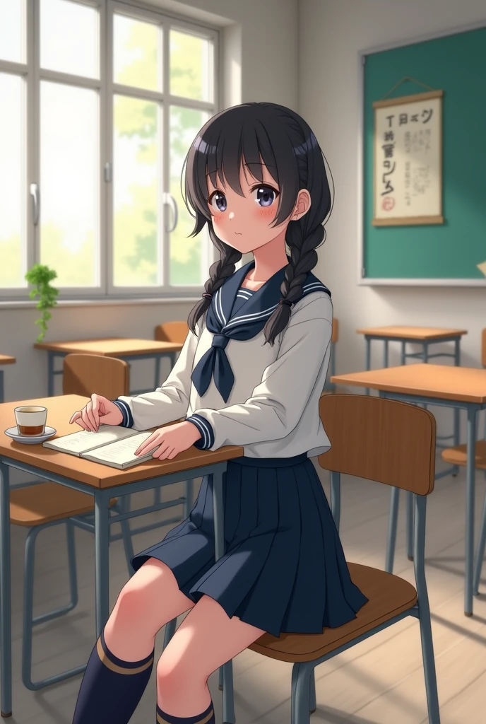 A Japanese student girl 