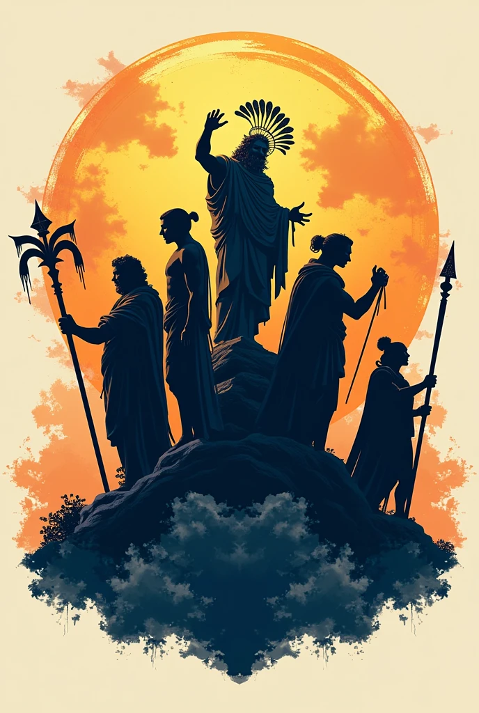 Greek mythology gods logo