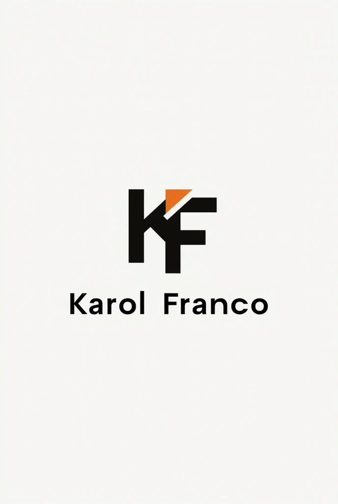 Create a logo for business cards with my name; Karol Franco