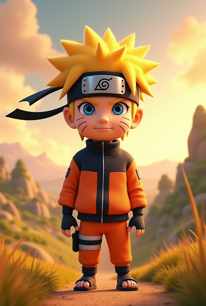 generate naruto as pixar character