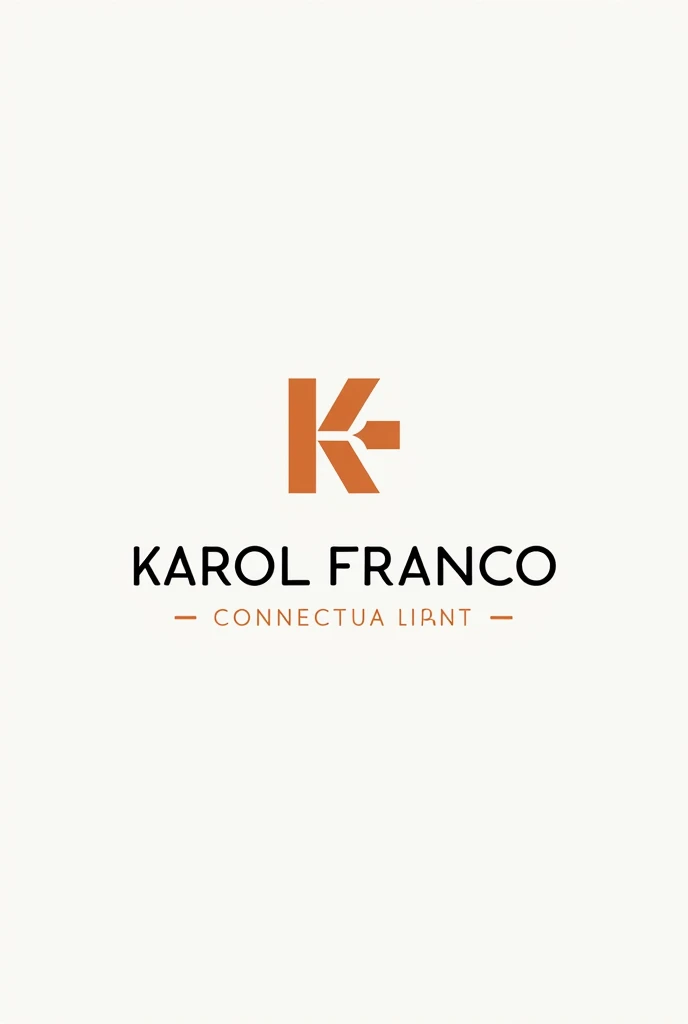 Create a logo for business cards with my name; Karol Franco