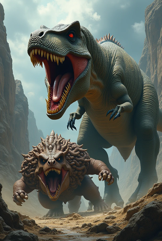 Trex killing a giant