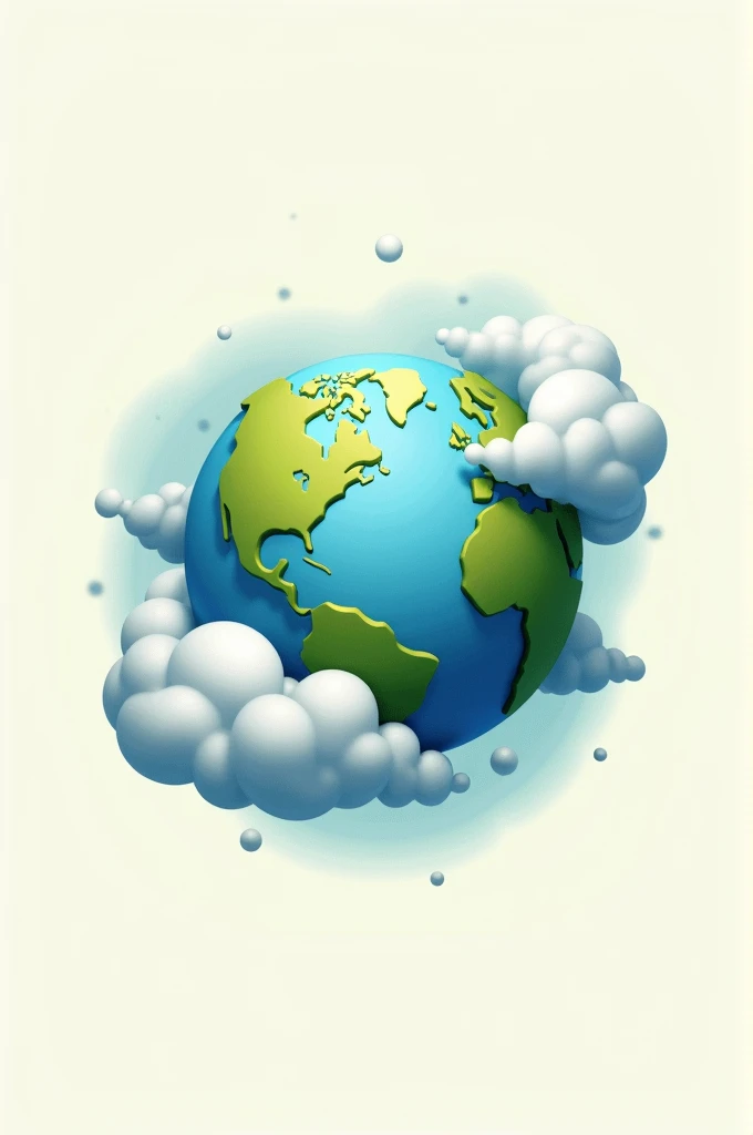 Earth cloud nature logo for banner