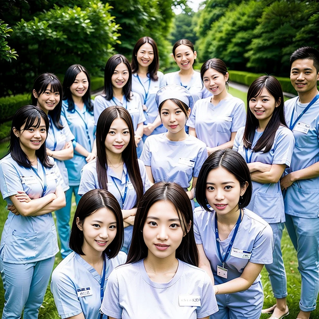 Please see the group photo of the nurses..。