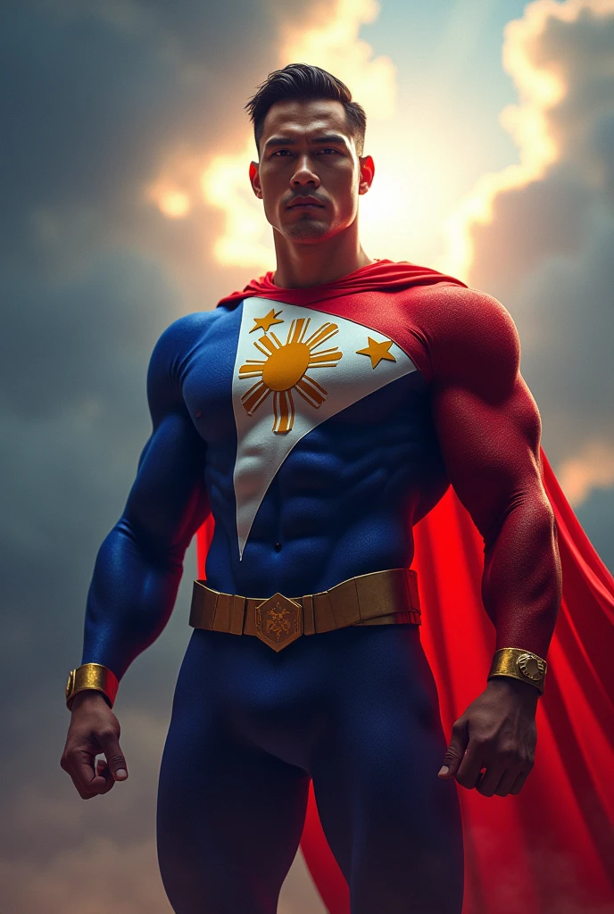 generate Philippine flag as a superhero
