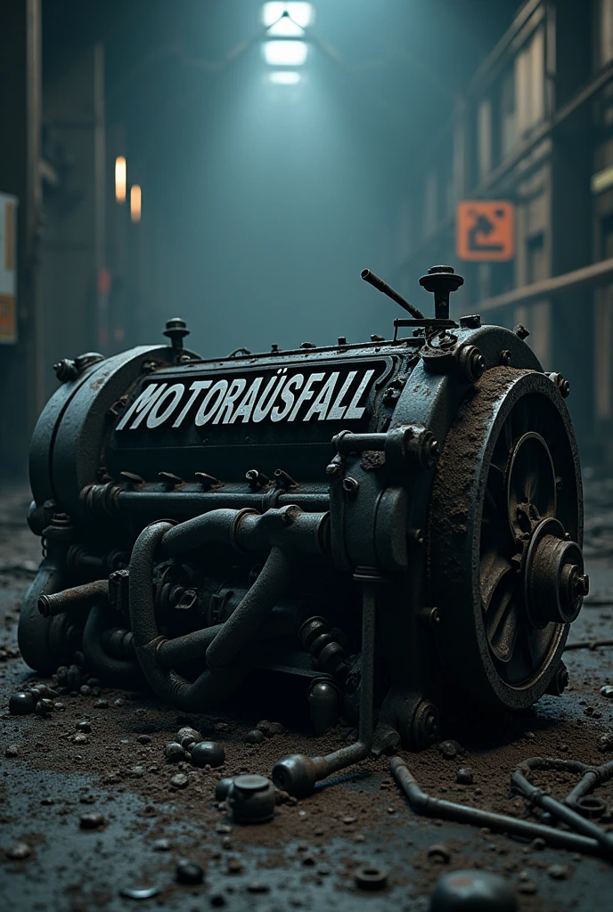 a motif with the name engine failure (spelled in german) included