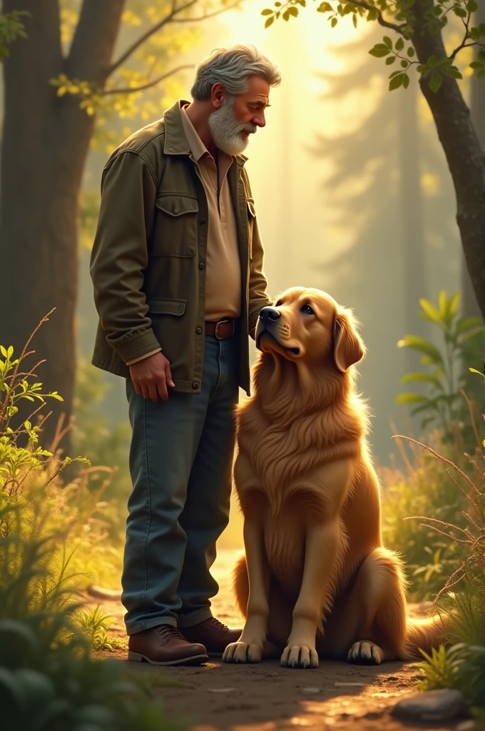 Man and dog 