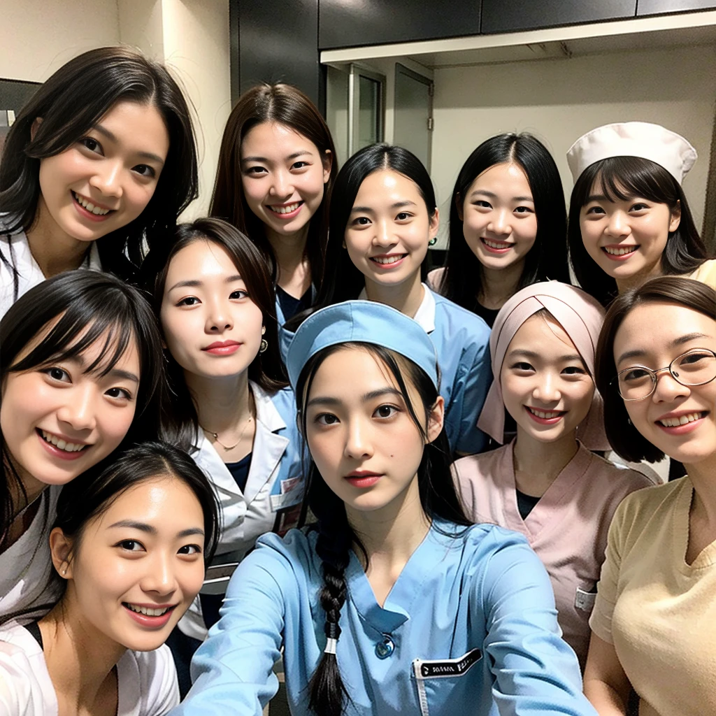 Please see the group photo of the nurses..。