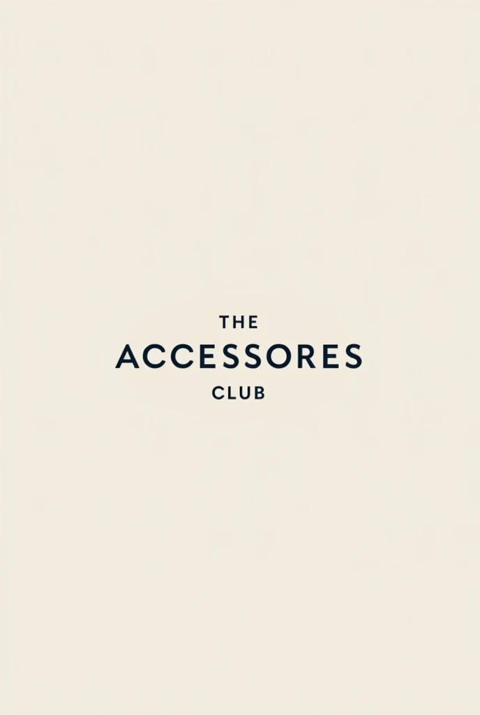 Give me a logo for an online accessories store,with the name of the accessories club,With a minimalist style 
