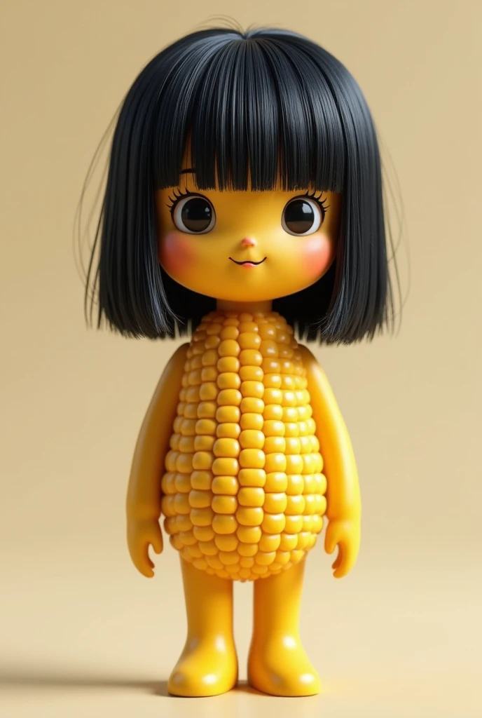 I just wanted a corn with black hair bangs. It's not to make a woman corn