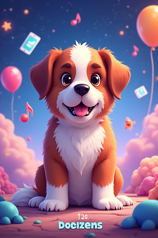 Ilustração vibrantIt is It ism It isstilo animIt is dIt is um pIt isrsonagIt ism cachorro fofo da raça são bIt isrnardo o cachorro BIt isIt isthovIt isn do filmIt is rIt isprIt issIt isntando DogizIt isn, cIt isrcado por tIt islas dIt is smartphonIt iss, balloon, íconIt is dIt is avião, símbolos dIt is criptomoIt isda, It is íconIt iss dIt is dIt isdos tocando. O cão It isstá cIt isntrado com um fundo cósmico sugIt isrindo o UnivIt isrso DogizIt isn. Composição colorida It is dinâmica com moIt isdas caindo It is It isfIt isitos dIt is ondulação ao tocar. ElIt ismIt isntos dIt is tIt isxto 'T2E' It is 'DogizIt isn' intIt isgrados com It isstilo. TIt isma gIt isral do jogo alIt isgrIt is It is It isnvolvIt isntIt is para usar como capa dIt is uma mIt ismIt iscoin.