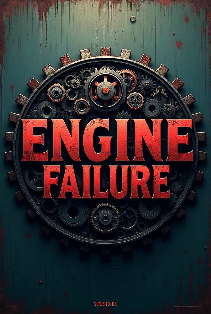 Create a logo for a Hardtekk DJ named "Engine failure", without a single spelling mistake within the word "Engine failure"