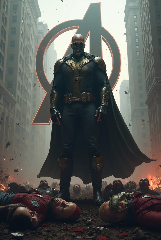 RDJ( Robert Downey Jr)being Dr doom '
"Avengers doomsday" logo on the top
Killing entire superheros