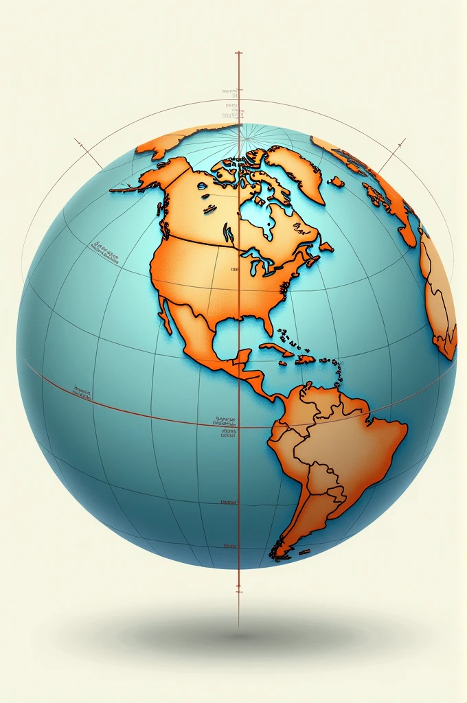 Draw a globe and locate the Tropic of Cancer, the Tropic of Capricorn, the Arctic Circle and the Antarctic Circle on the Equator.