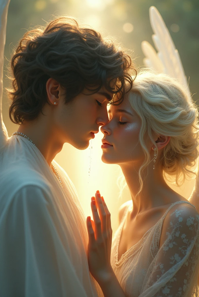 2 bhai 22 saal ke dono Divya roop mein hai or aakho sai tears aa rahe hai , ladka hai ladki nhi