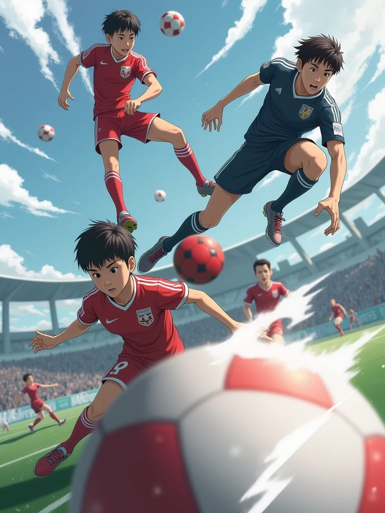Soccer, red, ball