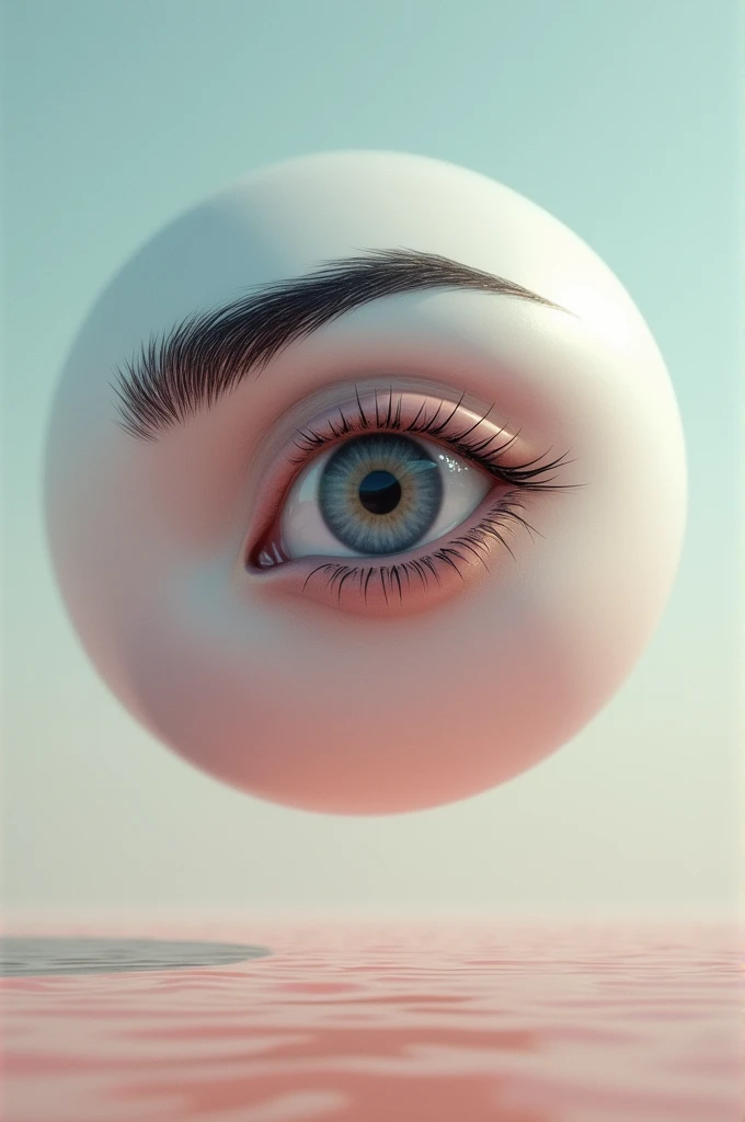 An eyebrow forming a circle