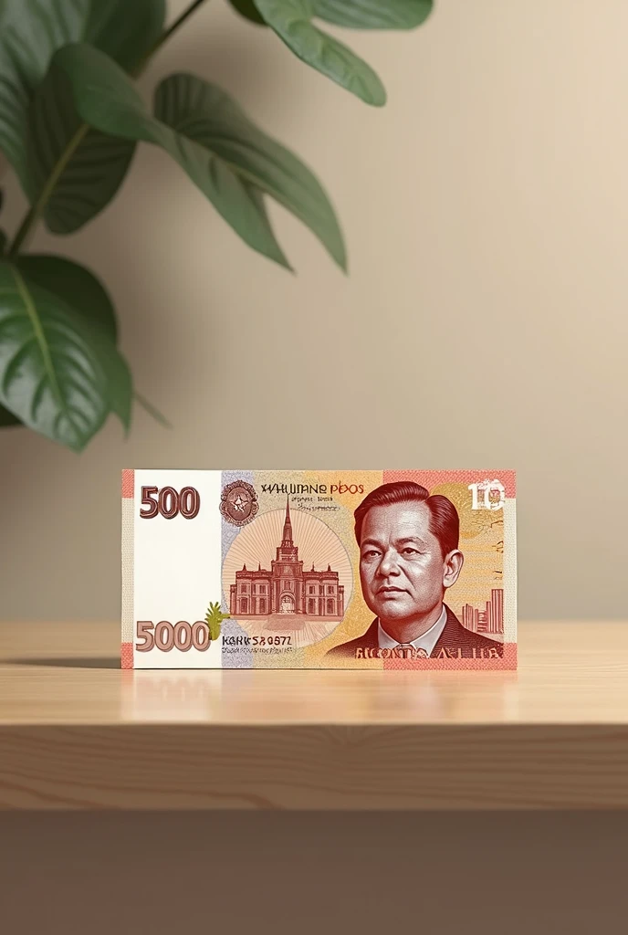 Picture like 500 and 1000 peso bills on the table