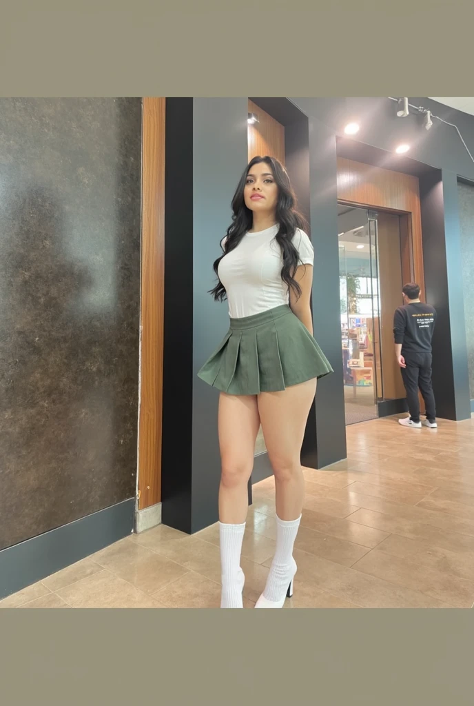 Mujer araffe con un vestido corto y botas hasta las rodillas sentada en una repisa, sits en una azotea, lorena avarez, hermosa mujer mexicana, karla ortiz, girl sitting en una azotea, alani guillen, en la azotea, latina, en una azotea, en una azotea, latinas, angelablanca, foto de perfil, en la ciudad