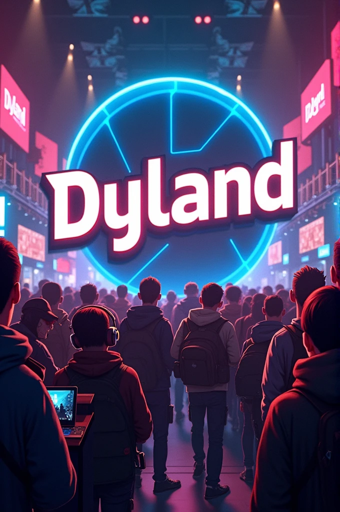 Gamers con el logo Dyland 