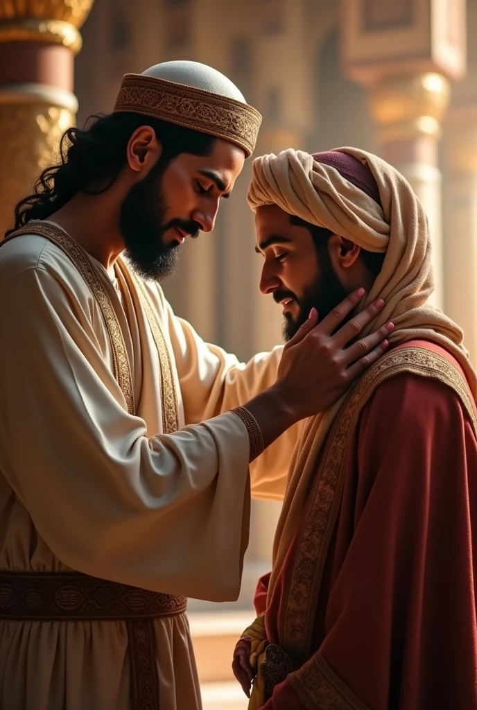 HD wallpaper of Allah's Apostle rubbing the head of a servant