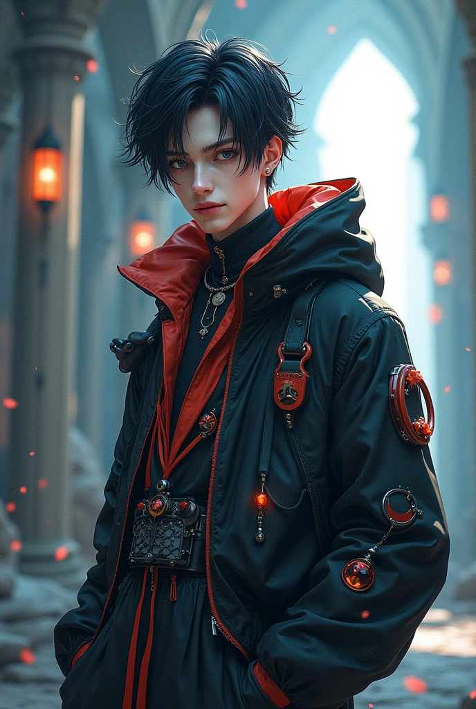 clothes, modern fantasy, for man, unreal, anime, aesthetic