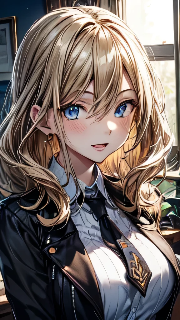 Very delicate,
beautiful girl,
BREAK,
8k,
Highest quality,
masterpiece,
Super adopted,
Ultra-detailed,
Ultra-fine illustrations,
BREAK,
Active Pause, Dynamic Angle,
indoor,
Shiny,
bright,
Rim Light,
BREAK,
one person,
alone,
Perfect female body,
Big Hair,
Fluffy hair,
Air Van,
Long bangs between the eyes,
Round face,
Blue eyes,
smile, Open your mouth,
Medium sized, well-proportioned chest,

全身像

BREAK,Student uniform