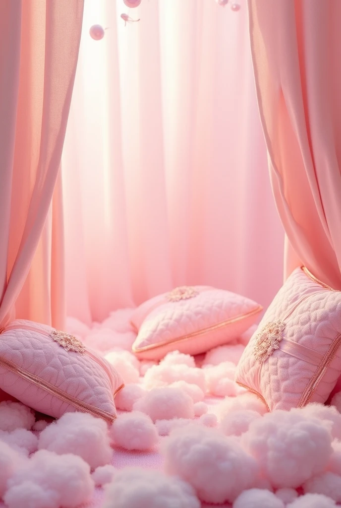 Create a background with flirty pink and soft things