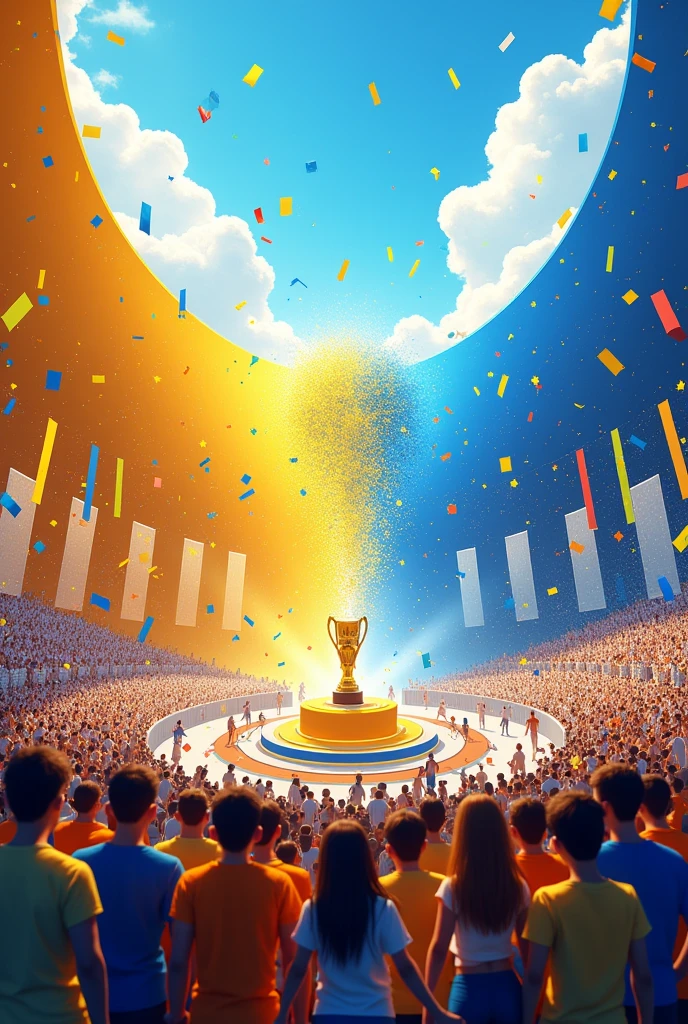 Yellow and blue world record