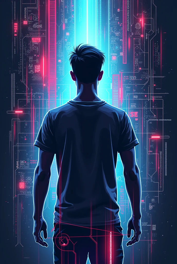 Make a futuristic tshirt design for ieee
