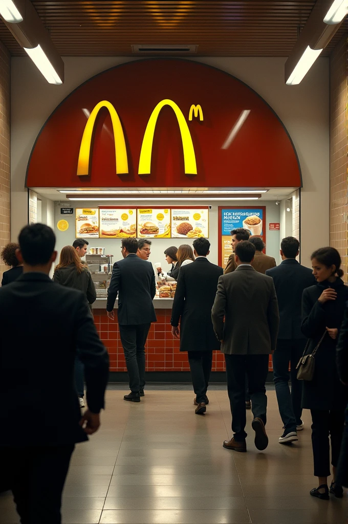Mcdo in a metro in Paris