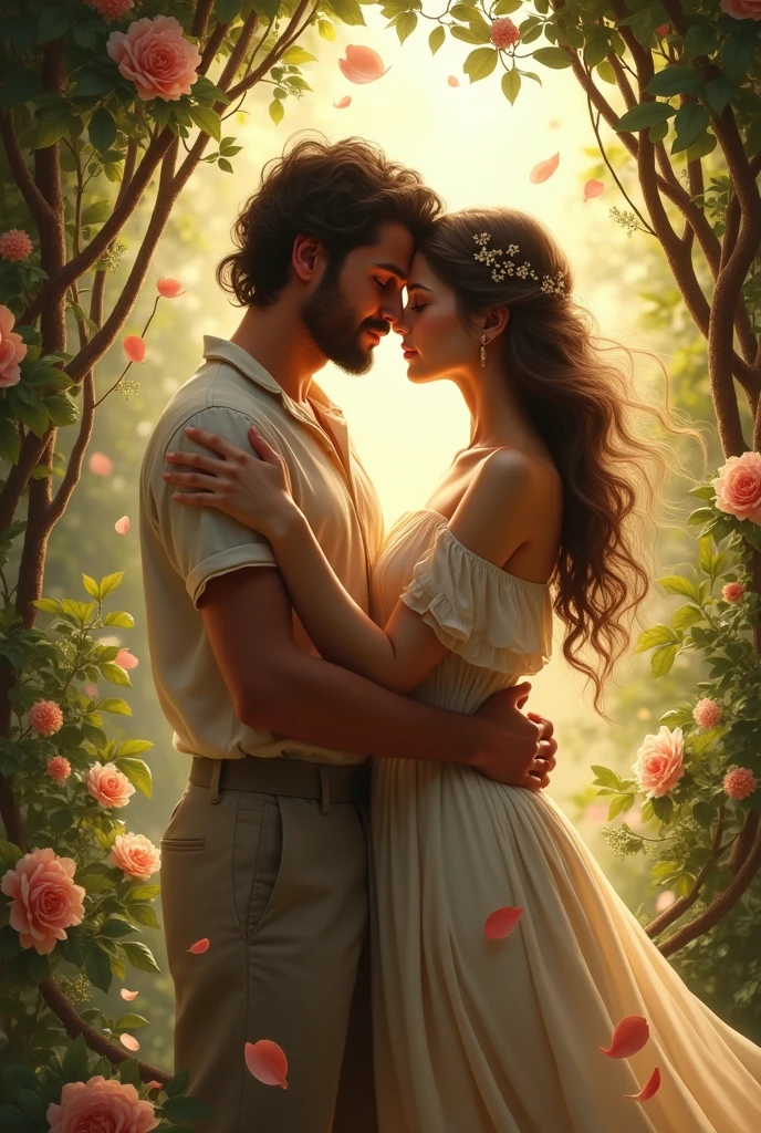 Create an image of a romantic declaration with reference to the Song of Solomon
