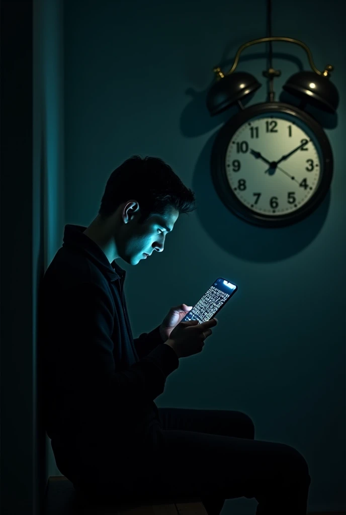 Rafael was sitting in his dark room, lit only by an old wall clock that looked markedly out of place. The second hand was slowly advancing, creating a sound that echoed through the silence of the environment. He was about to turn off the computer when his cell phone vibrated on the table next to him., emitting a high-pitched sound that made him shiver.
He took the cell phone, your eyes fixed on the screen. An anonymous message appeared: "You have 2 minutes to decipher. If it fails, time ends forever."
Before I could process what was happening, a timer appeared on the cell phone display, marking exactly 2 minutes and starting the countdown. Rafael felt his heart race. looked around, looking for something, anything that could give you a clue, but all he saw was the clock on the table, also starting your own countdown, synchronized with the stopwatch on the cell phone.
Time seemed to slip through his fingers. Mysterious message on cell phone turned into complicated code, a chaotic mix of symbols, Numbers and Letters. The sense of urgency grew with each passing second., and Rafael knew this was no joke. He needed to crack the code, and fast.
Then, a memory flashed through his mind like a flash of lightning. Your Friend, Michael, a brilliant hacker, had recently mentioned a dark game that was circulating on the internet. A game in which, if the participant failed to decipher a code in 2 minutes, something terrible was happening. "But this can't be real," Rafael thought, trying to convince yourself, but the constant ticking of the clock undermined his confidence.
Despair and panic began to mix in his mind as he tried to understand the code.. The walls of the room seemed to close in around him., and the sound of the clock ticking intensified, as if mocking his inability to solve the riddle. Ele se lembrou das dicas de Michael e começou a procurar padrões na sequência de sím