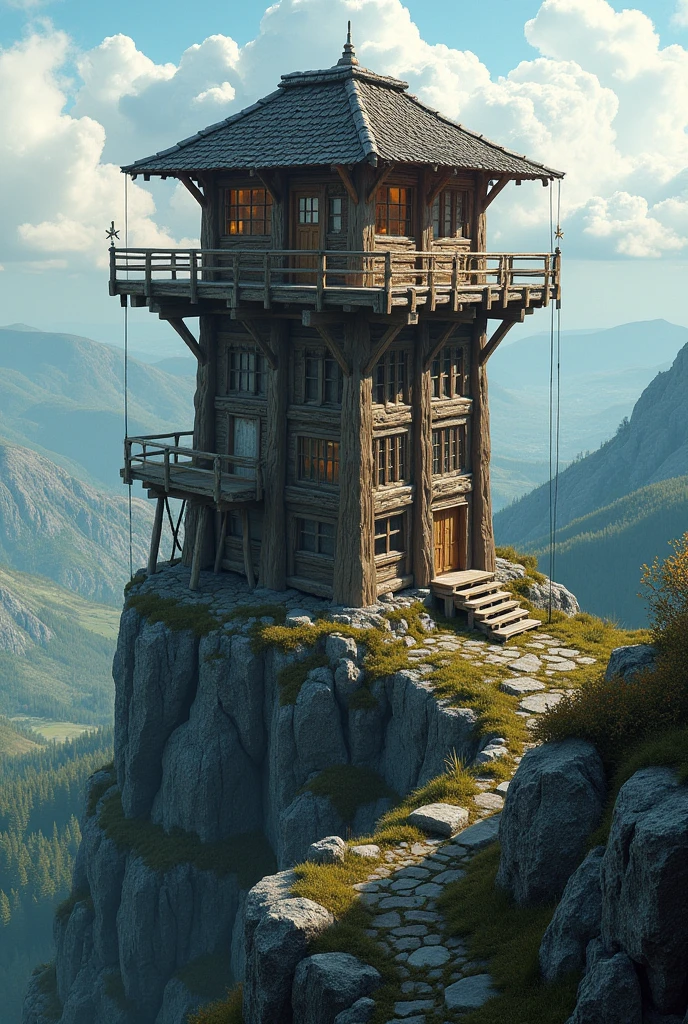 Wooden watchtower





