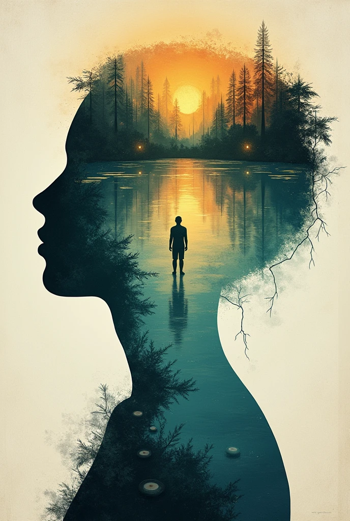 A poster of holistic view of life showing the challenges that i faced, depression, unstable financially, heart breaks and how that help me to be the person i am today in a poster (a holistic view of life poster)